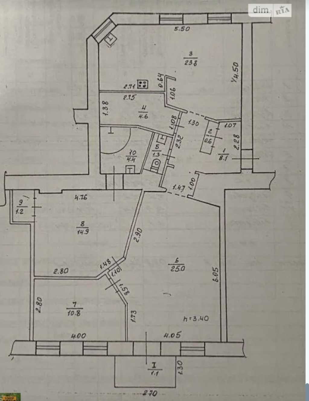 Продажа 3-комнатной квартиры 95 м², Дмитрия Яворницкого просп., 72А