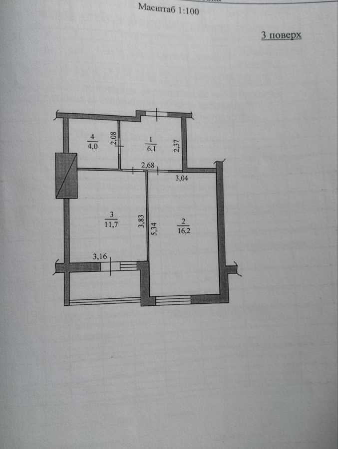 Продаж 1-кімнатної квартири 46 м², Симоненко вул., 107А