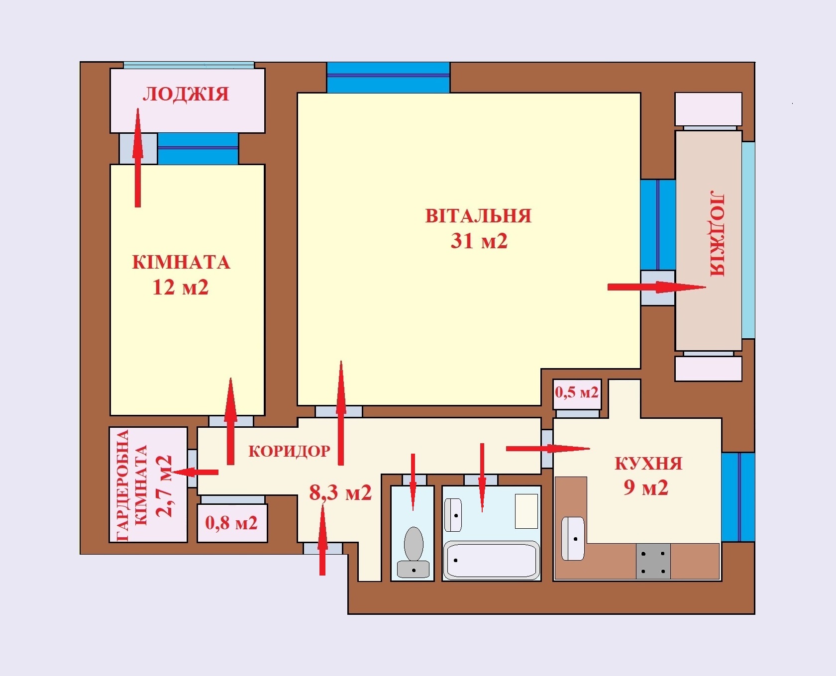 Продаж 2-кімнатної квартири 73 м², Валерія Лобановського просп., 37