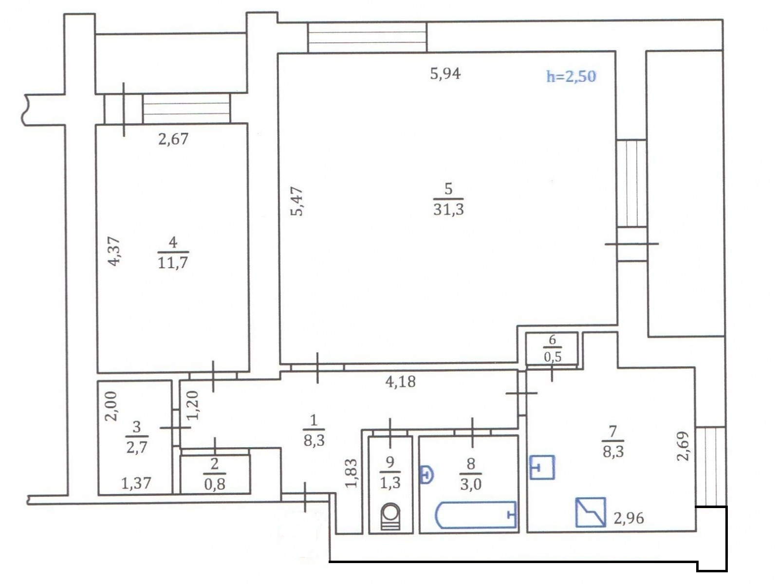 Продаж 2-кімнатної квартири 73 м², Валерія Лобановського просп., 37