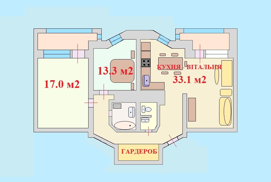 Продажа 3-комнатной квартиры 96 м², Волгоградская ул., 9А