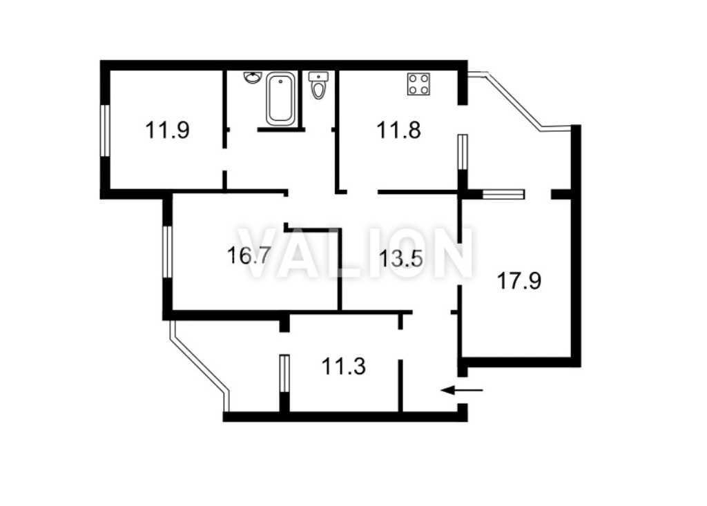 Продаж 4-кімнатної квартири 109.7 м², Петра Григоренка просп., 1А