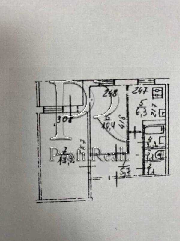 Продажа 2-комнатной квартиры 47 м², Павла Тычины просп., 22А