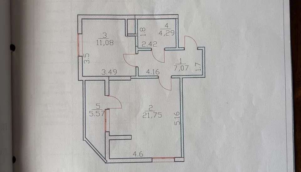 Продажа 1-комнатной квартиры 46 м², Ярослава Гашека бул., 22