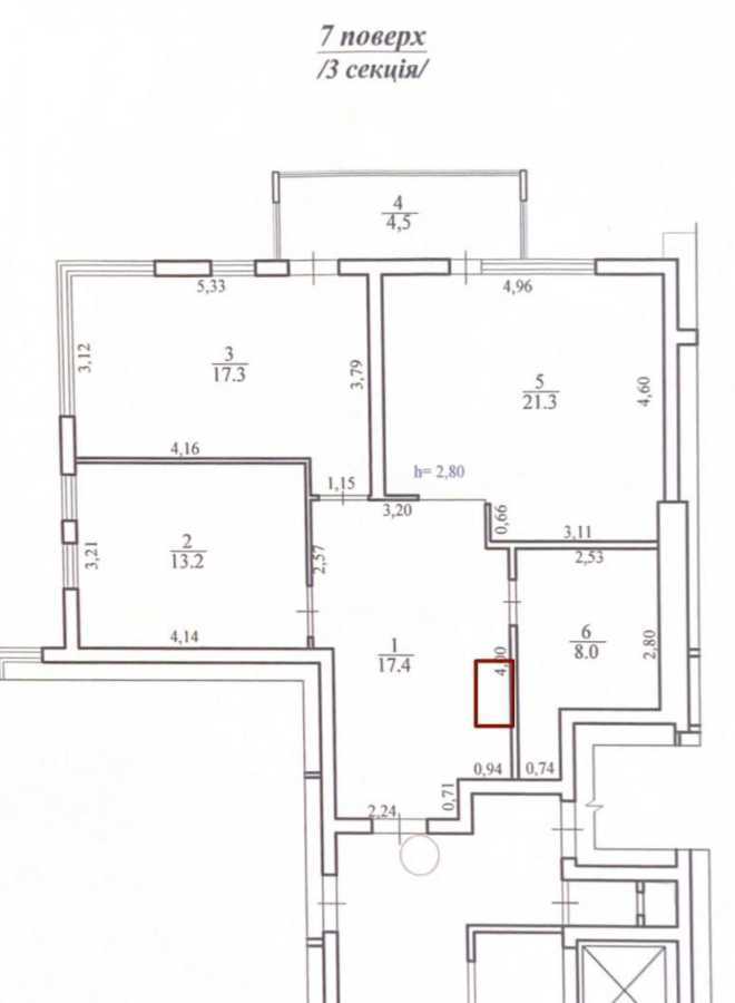Продаж 4-кімнатної квартири 81 м², Володимира Великого