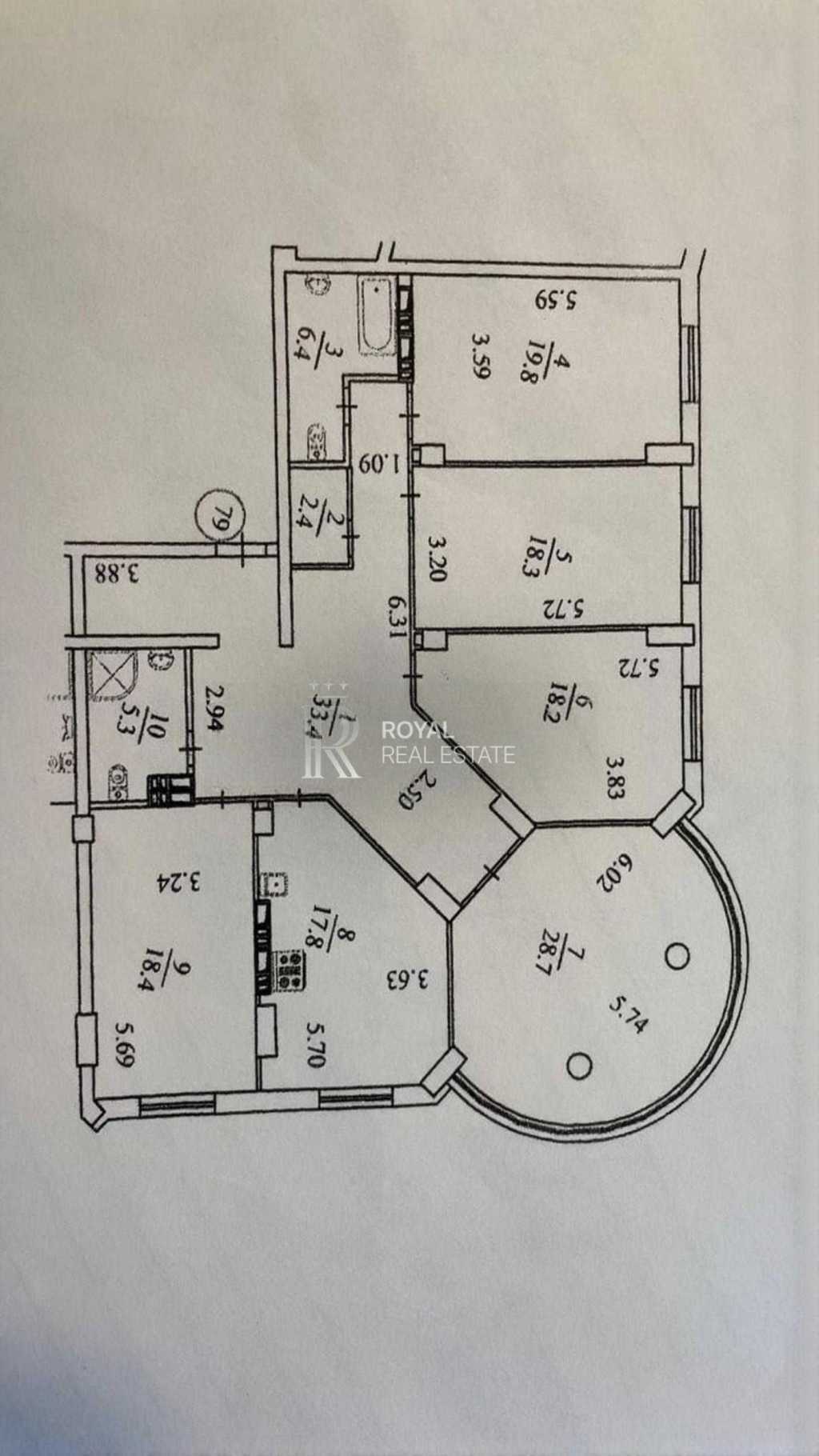 Продаж 5-кімнатної квартири 169 м², Дмитрівська вул., 75