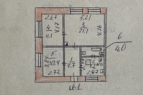 Продажа 3-комнатной квартиры 61.5 м²
