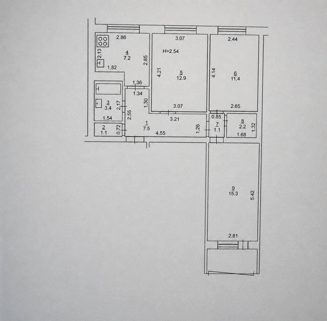Продаж 3-кімнатної квартири 66 м², Андрія Малишко вул., 3