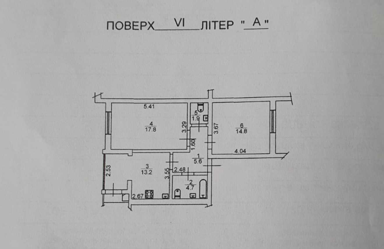 Продаж 2-кімнатної квартири 60 м², Петрівська, 1