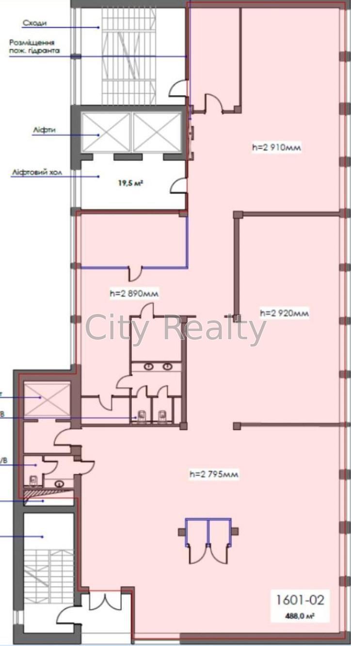Аренда офиса 561 м², Саксаганского ул., 53/80