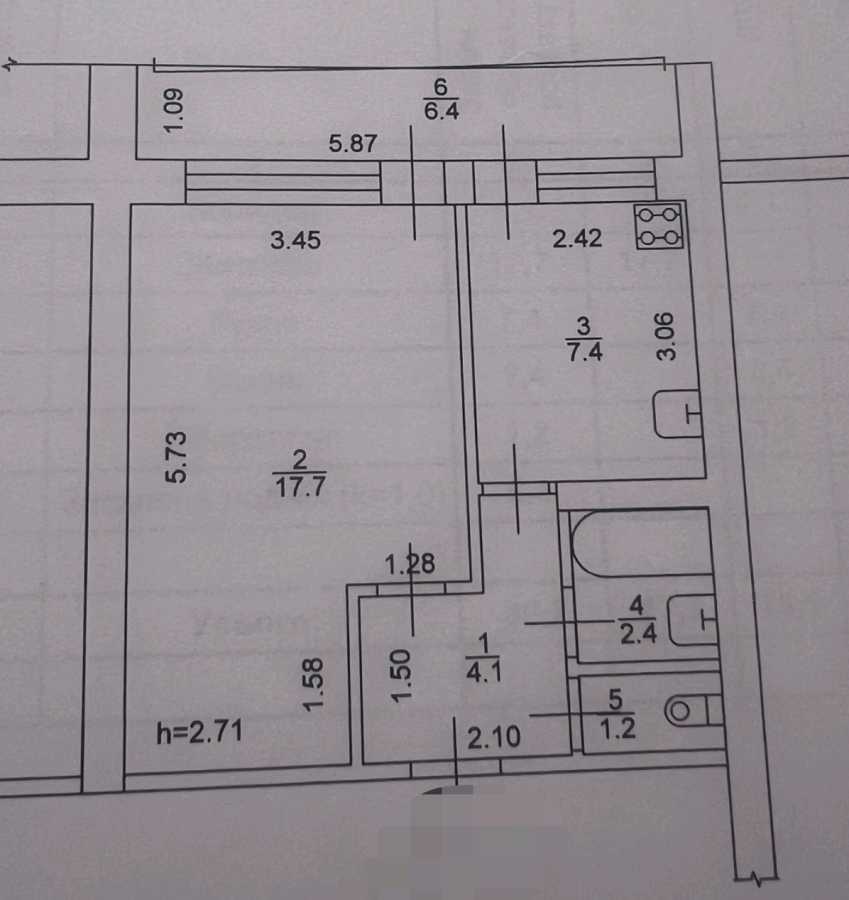 Продажа 1-комнатной квартиры 40 м², Василия Тютюнника ул., 22/26