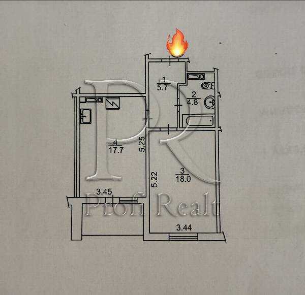 Продажа 1-комнатной квартиры 49 м², Академика Глушкова просп., 9Е