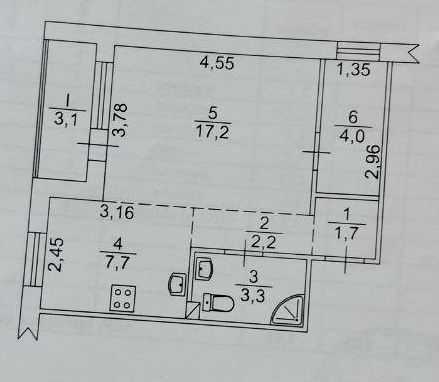 Продажа 1-комнатной квартиры 39 м², Академика Щусева пер., 12а