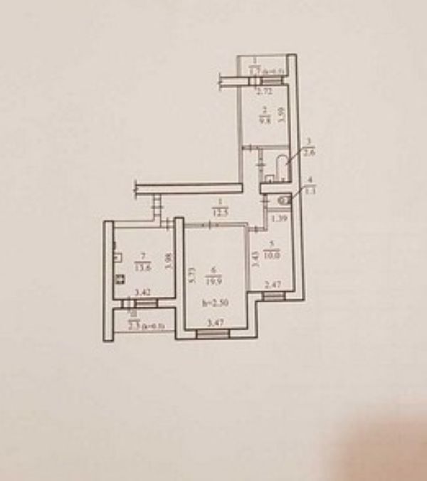 Продажа 3-комнатной квартиры 71 м², Запорожское шоссе, 62