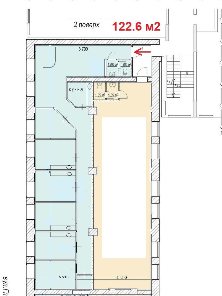 Продажа офиса 122 м², Глубочицкая ул.