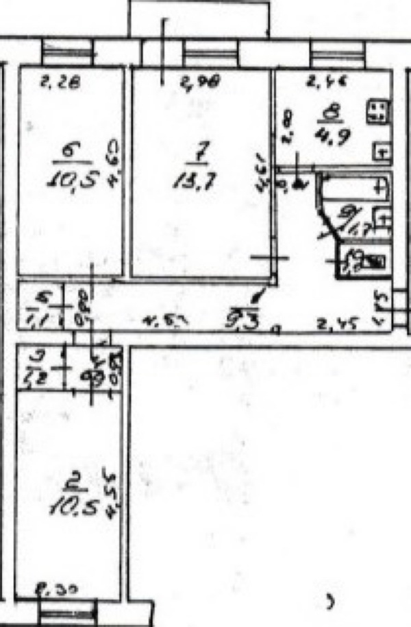 Продажа 3-комнатной квартиры 55.5 м², Сегедская ул.