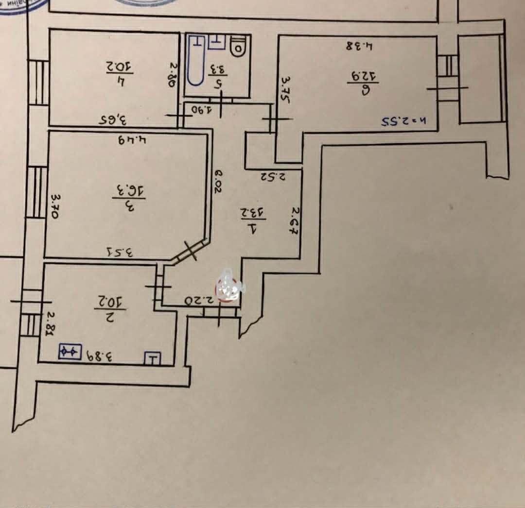 Продажа 3-комнатной квартиры 68 м², Рабочая ул., 19
