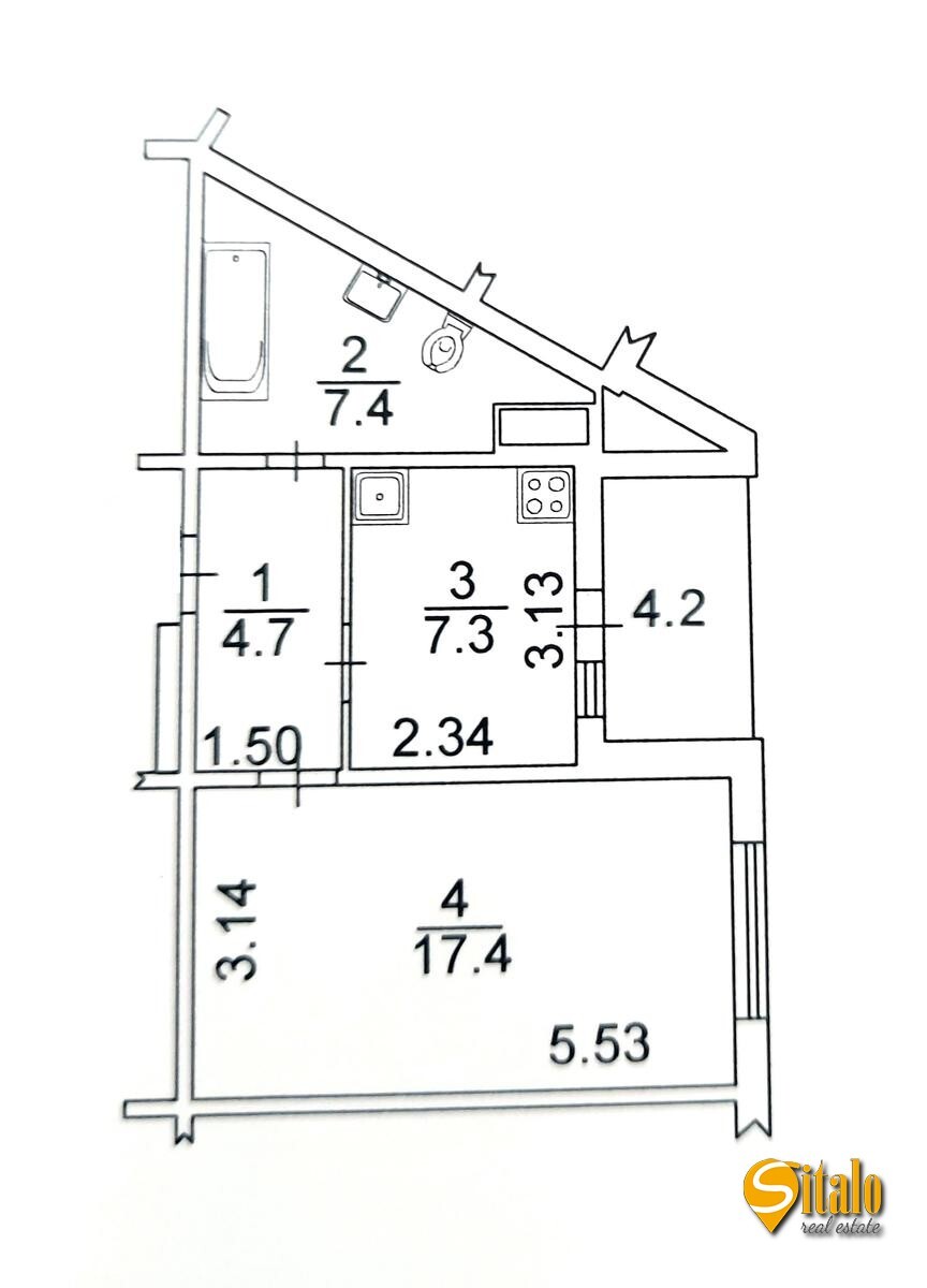 Продажа 1-комнатной квартиры 41 м², Елизаветы Чавдар ул.