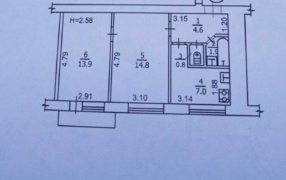 Продаж 2-кімнатної квартири 44 м², Преображенська вул., 16