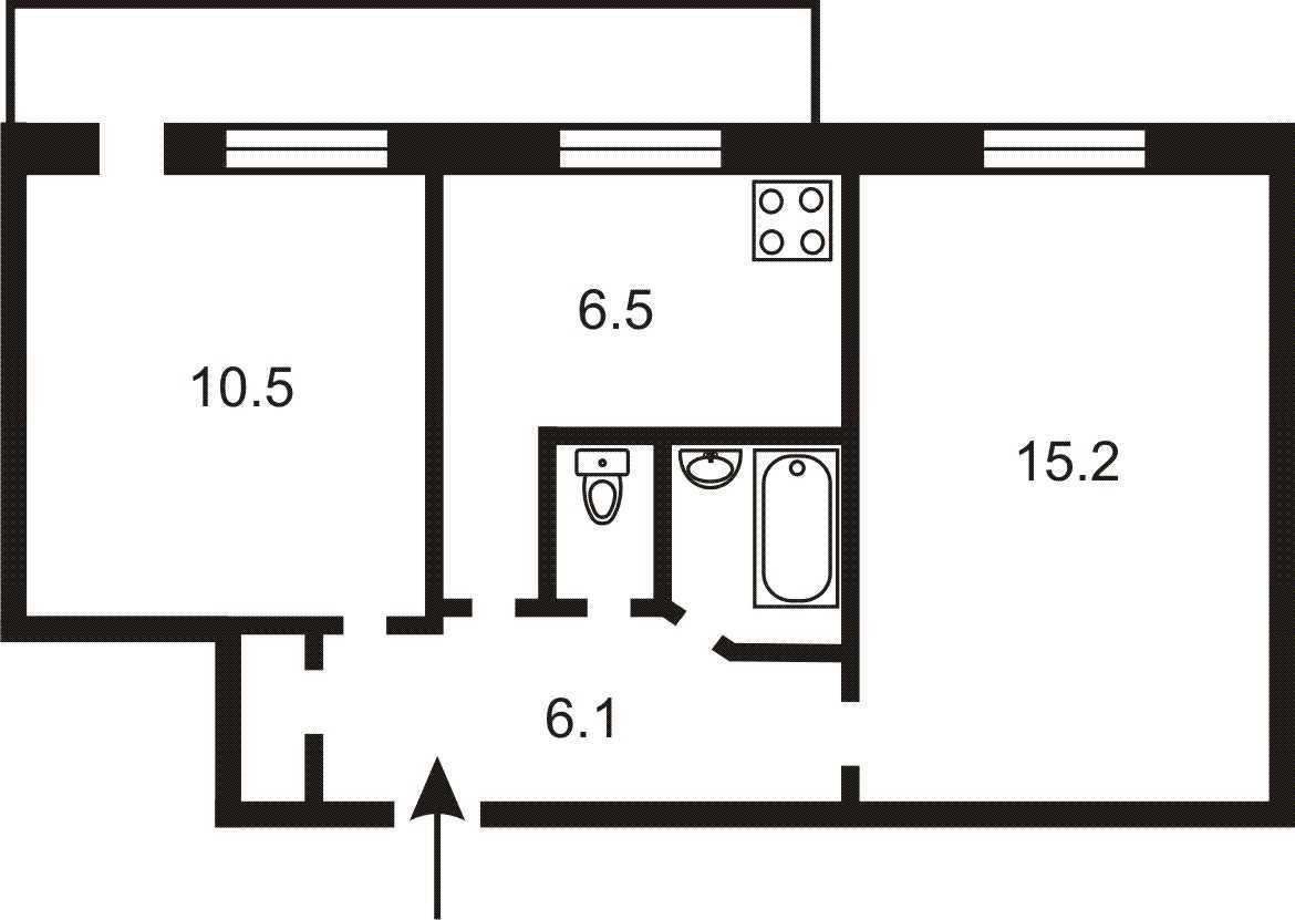 Продаж 2-кімнатної квартири 45.9 м², Маршала Малиновського вул., 11Б