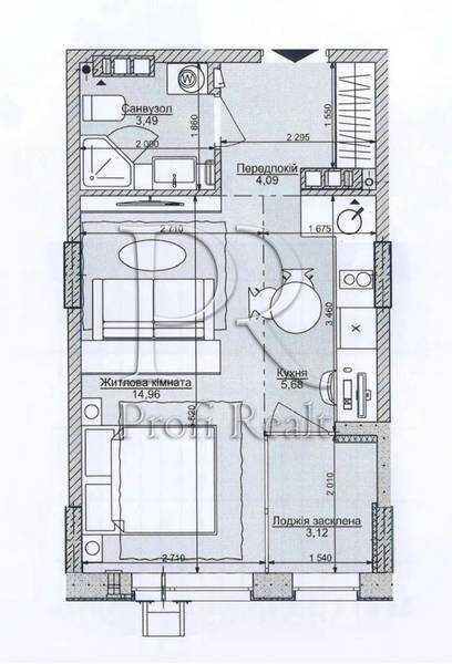 Продаж 1-кімнатної квартири 32 м², Юрія Липи вул., 6