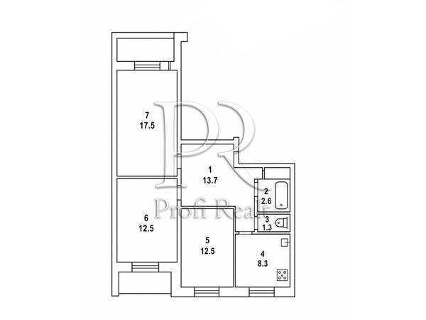 Продажа 3-комнатной квартиры 73 м², Полесская ул., 4А