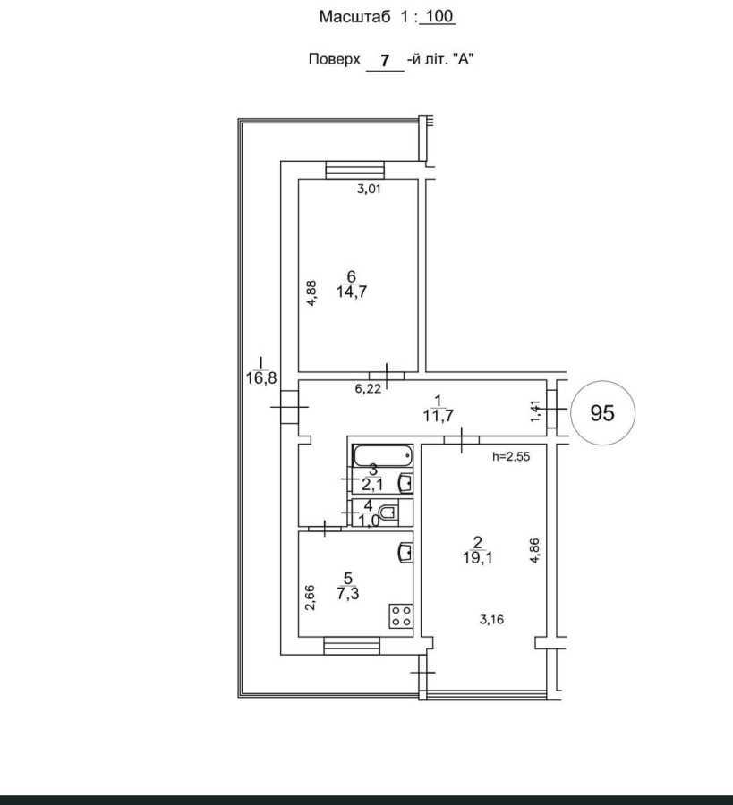 Продаж 2-кімнатної квартири 72.7 м², Маршала Малиновського вул., 32