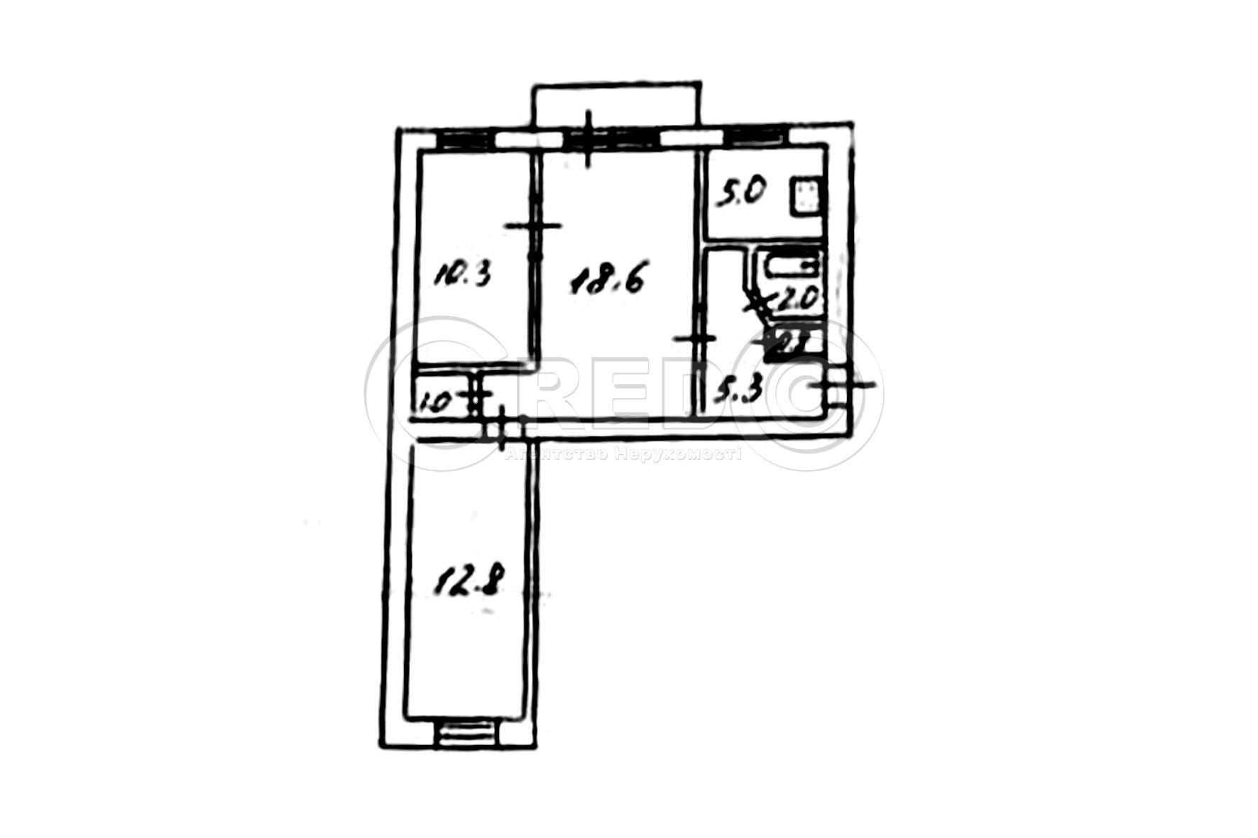 Продажа 3-комнатной квартиры 56.6 м², Лермонтова ул.