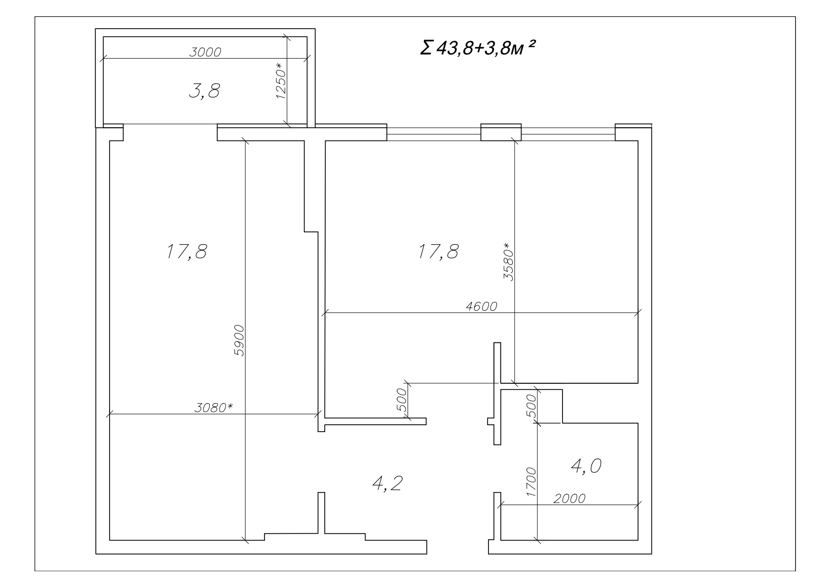 Аренда 1-комнатной квартиры 45.4 м², Ракетная ул., 1