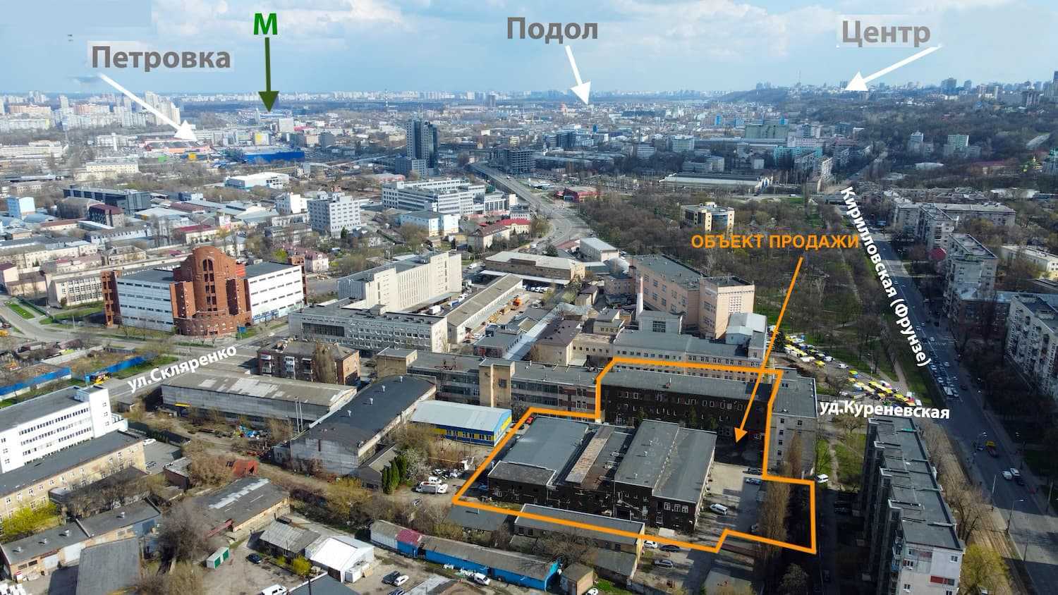 Продаж приміщення вільного призначення 6430 м², Куренівська вул., 5/7