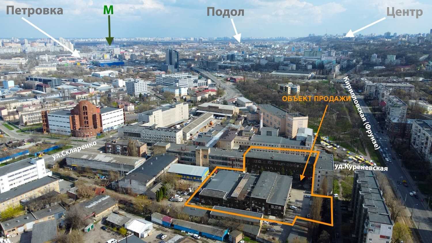 Продаж приміщення вільного призначення 6430 м², Куренівська вул., 5/7