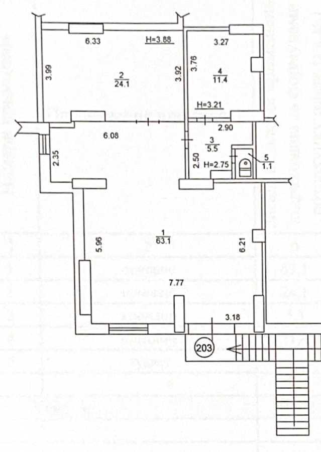 Продаж приміщення вільного призначення 105.2 м², Генерала Шаповала вул., 20