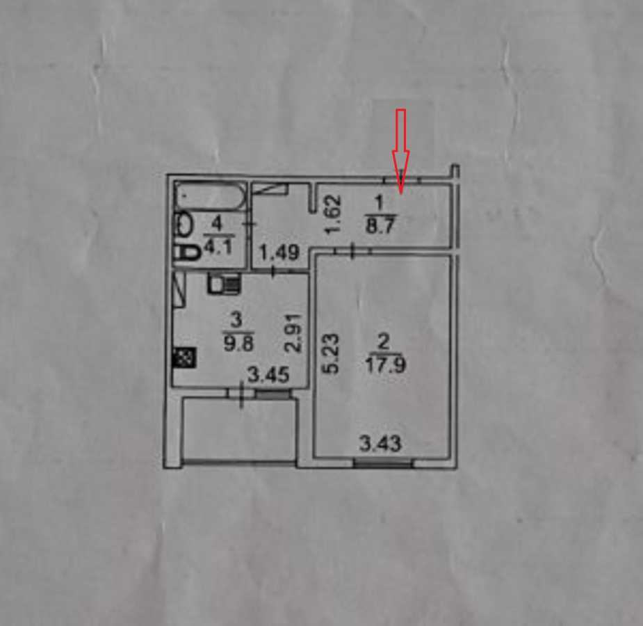 Продаж 1-кімнатної квартири 43 м², Миколи Закревського вул., 97