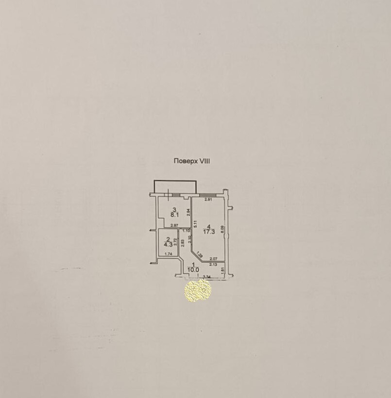 Продажа 1-комнатной квартиры 41 м², Испанский пер., 1
