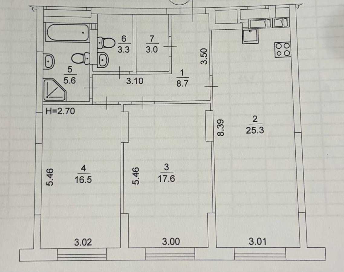 Продажа 2-комнатной квартиры 80 м², Князя Романа Мстиславича, 22А