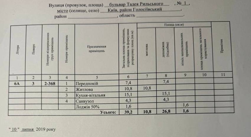 Продажа 1-комнатной квартиры 40 м², Тадея Рыльского бул., 1