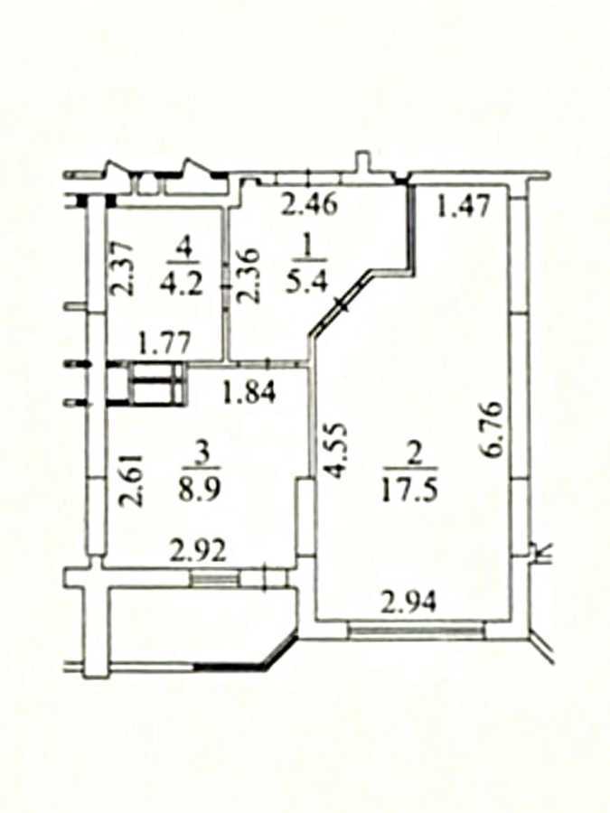 Продаж 1-кімнатної квартири 39.1 м², Миколи Закревського вул., 42А