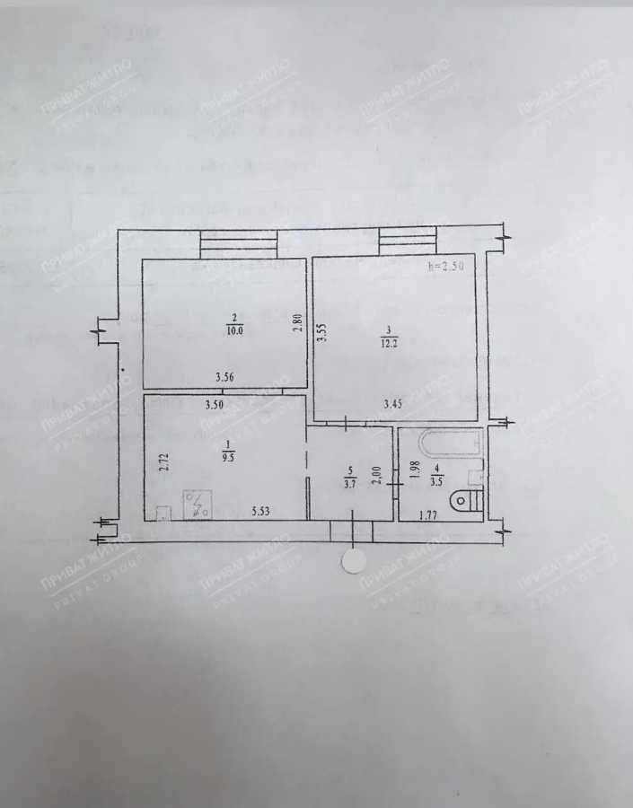 Продажа 2-комнатной квартиры 39 м², Курчатова ул., 1
