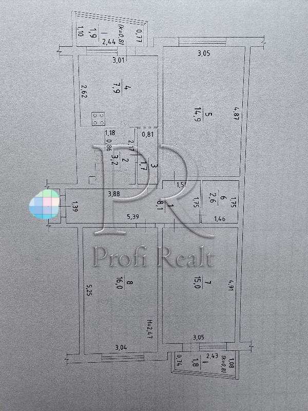 Продаж 3-кімнатної квартири 73 м², Голосіївський просп., 19