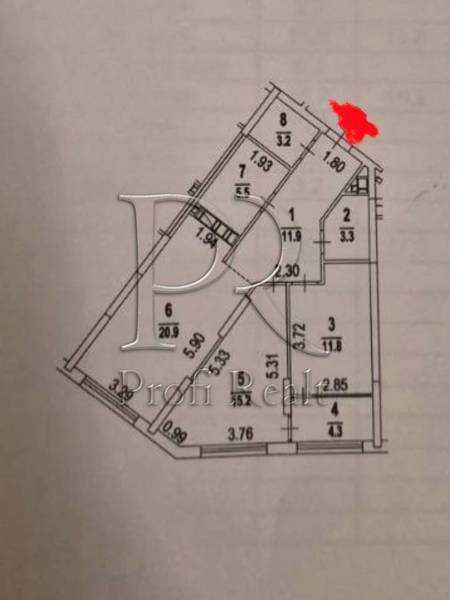 Продаж 2-кімнатної квартири 76 м², Дніпровське шосе, 15К