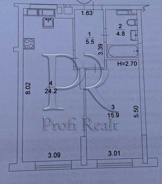 Продажа 1-комнатной квартиры 51 м², Генерала Жмаченко ул., 22