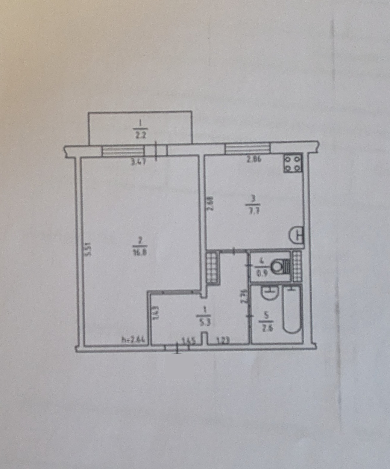 Продажа 1-комнатной квартиры 35.5 м², Зои Гайдай ул., 9/8