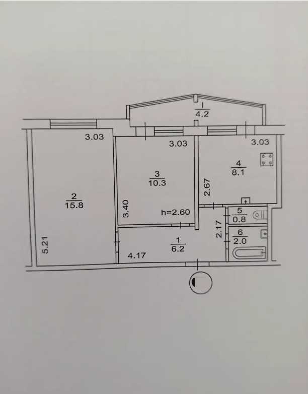 Продажа 2-комнатной квартиры 47.4 м², Александра Архипенко ул., 8Б