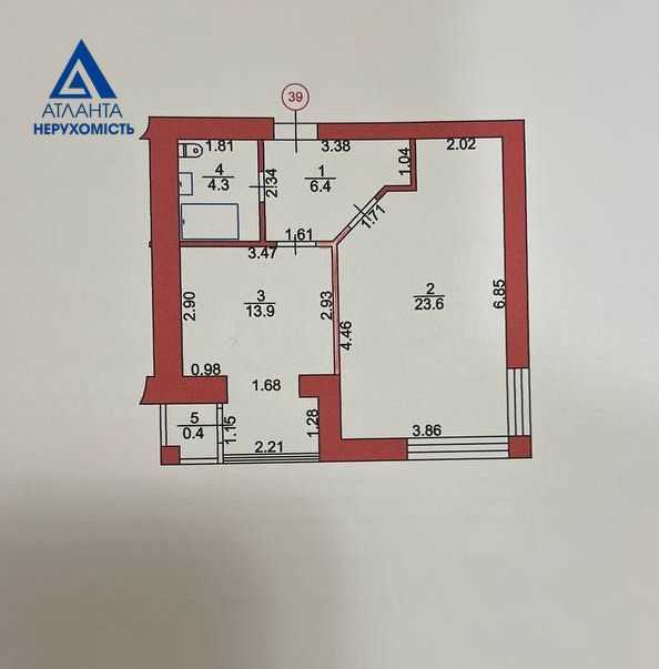 Продажа 1-комнатной квартиры 48.6 м², Спутника ул.
