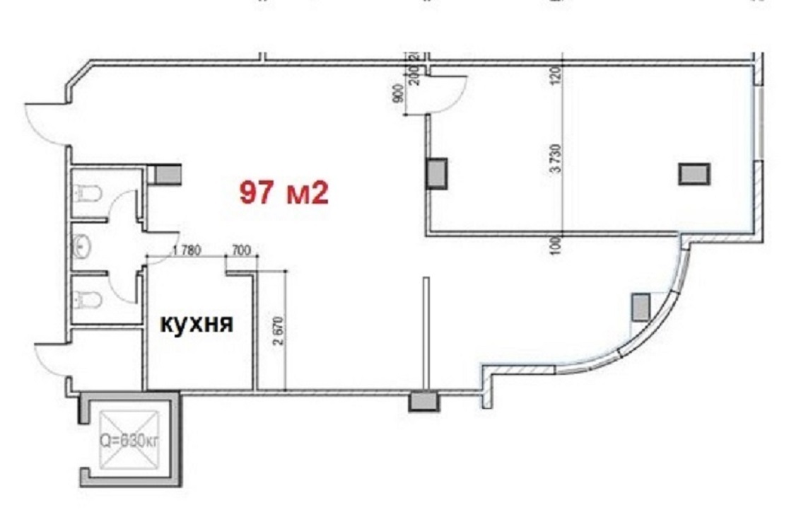 Оренда офісу 97 м², Глибочицька вул.
