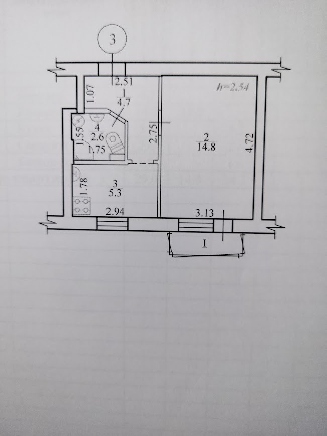 Продажа 1-комнатной квартиры 29 м², Гагарина ул.