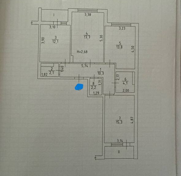 Продажа 3-комнатной квартиры 89 м², Грушевского Михаила ул., 30г