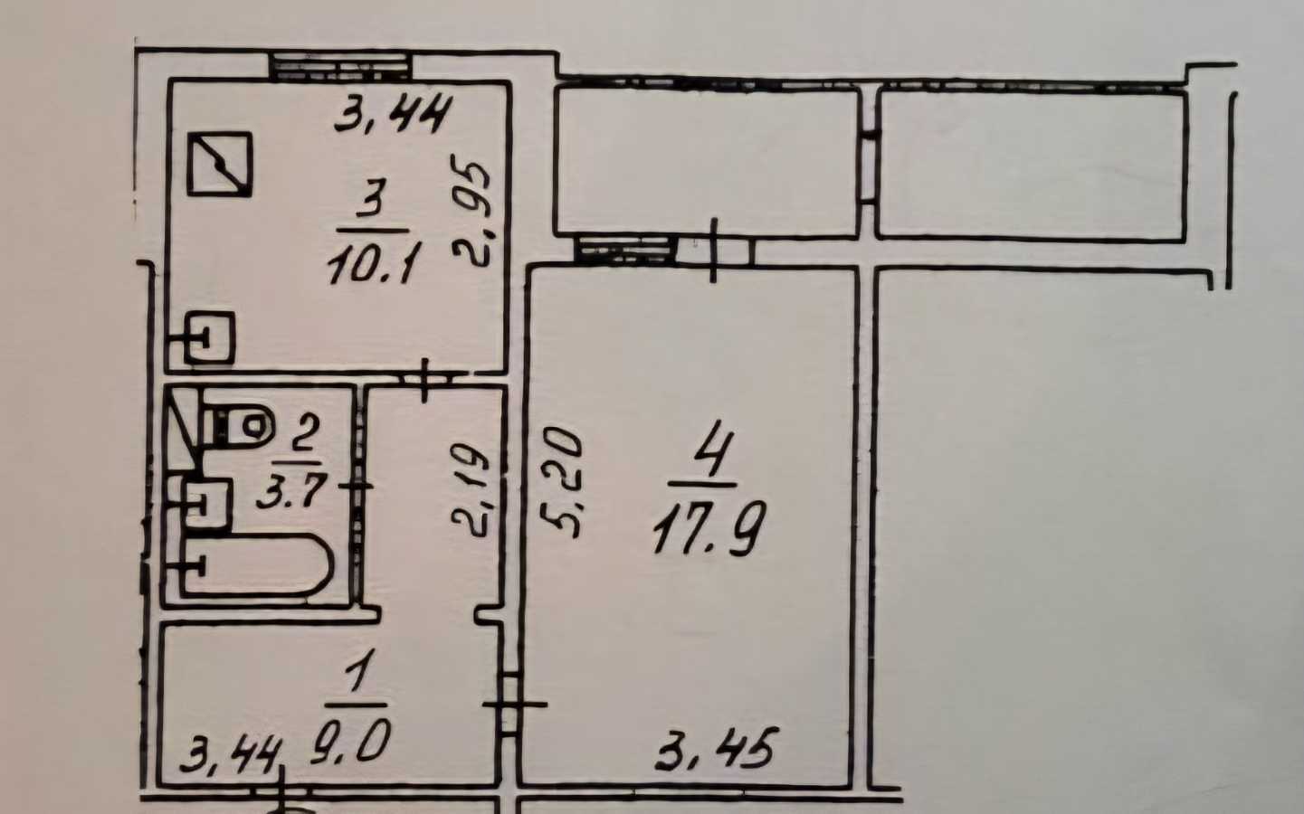 Продаж 1-кімнатної квартири 48 м², Михайла Донця вул., Драгоманова, 12а
