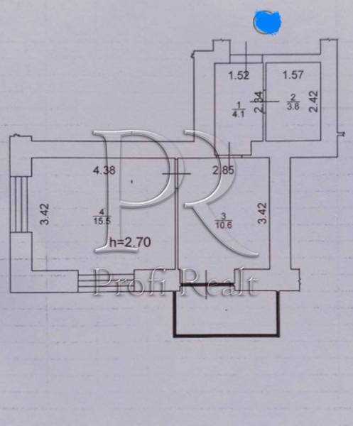 Продаж 1-кімнатної квартири 38 м², Покровська вул., 2/1
