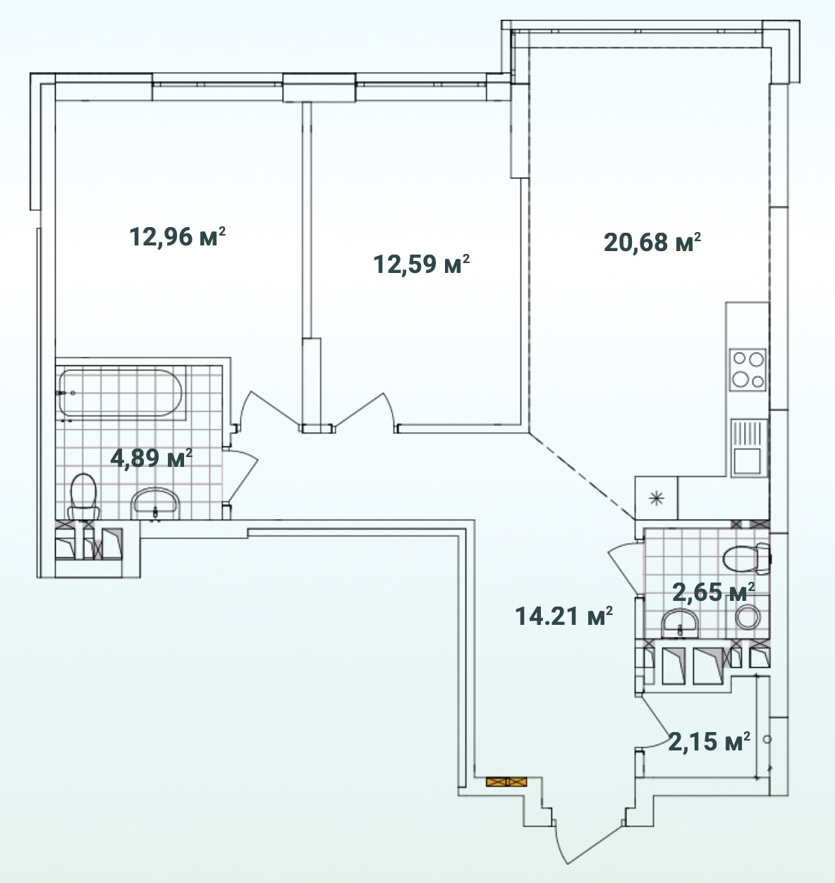 Продаж 2-кімнатної квартири 70 м², Всеволода Змієнко вул.